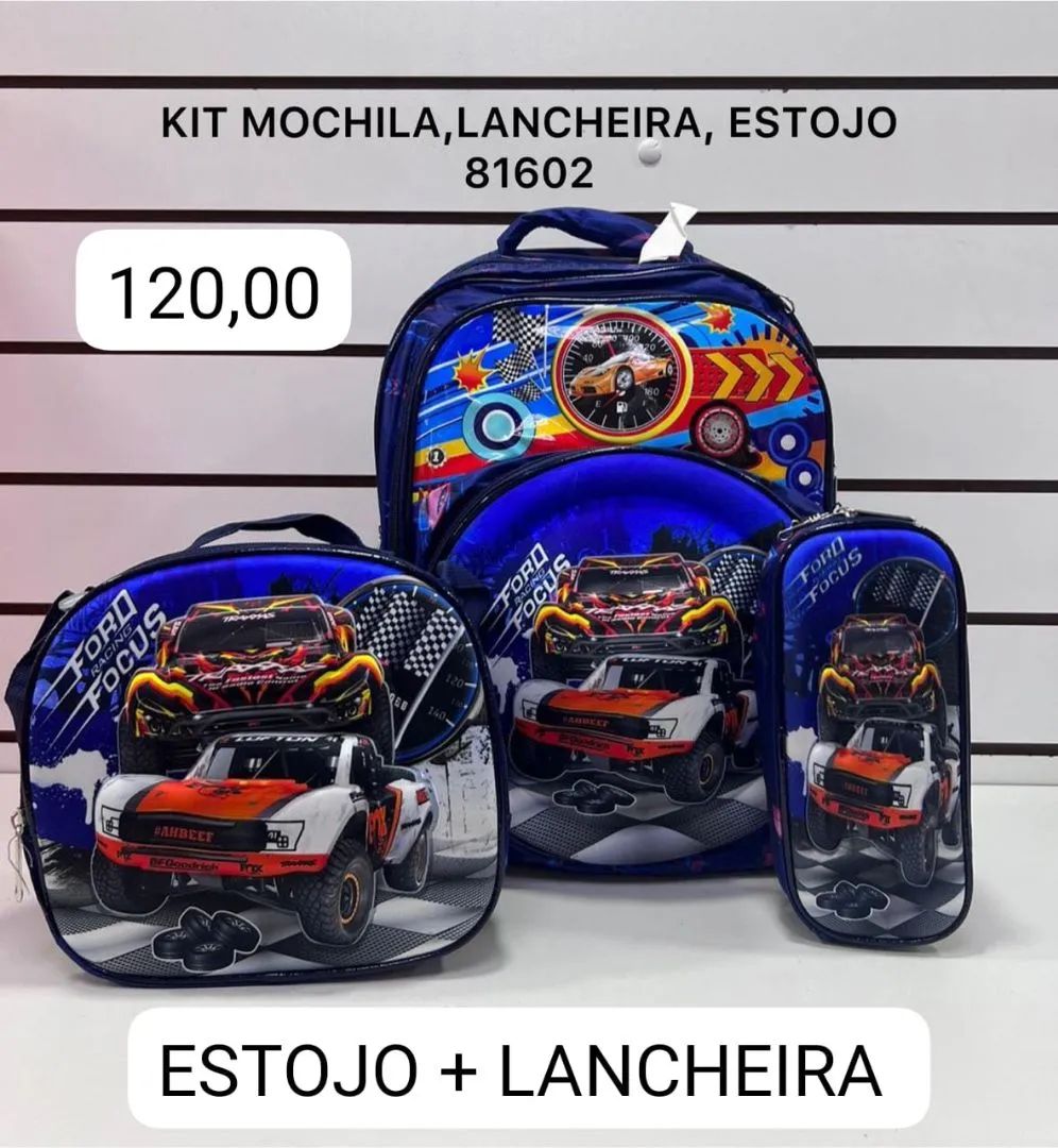 Kit Mochila, Lancheira e Estojo infantil  - Foto 6