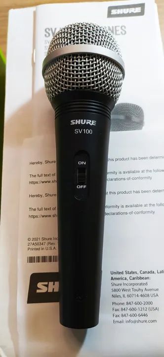 Microfone de Mão SHURE SV100
