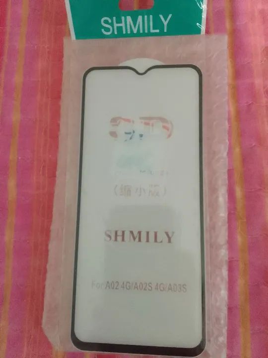 Película de Vidro Temperado para Samsung A02 / A02S / A03S e frontal completa nunca usada