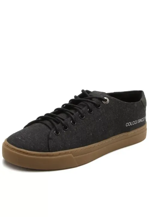 [NOVO] Tênis Colcci Casual Recortes Preto, Tamanho 40, Masculino, Moda, Fashion, Roupas