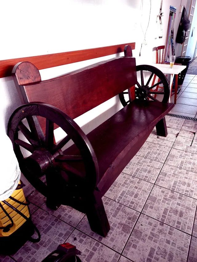 02 Bancos de Madeira Maciça - Foto 3