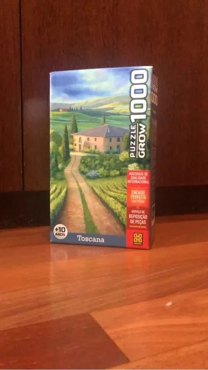 Quebra-cabeça usado Toscana - 1000 peças completo - Foto 2