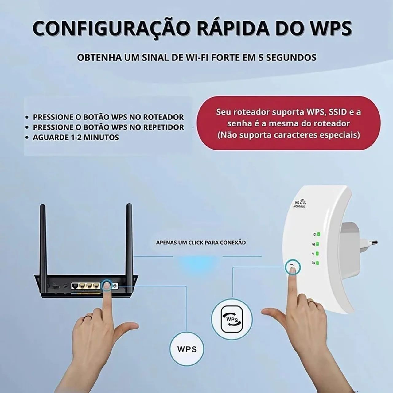 Repetidor Amplificador De Sinal Wifi 600/mbps Ultra Rápido sinal forte - Foto 5