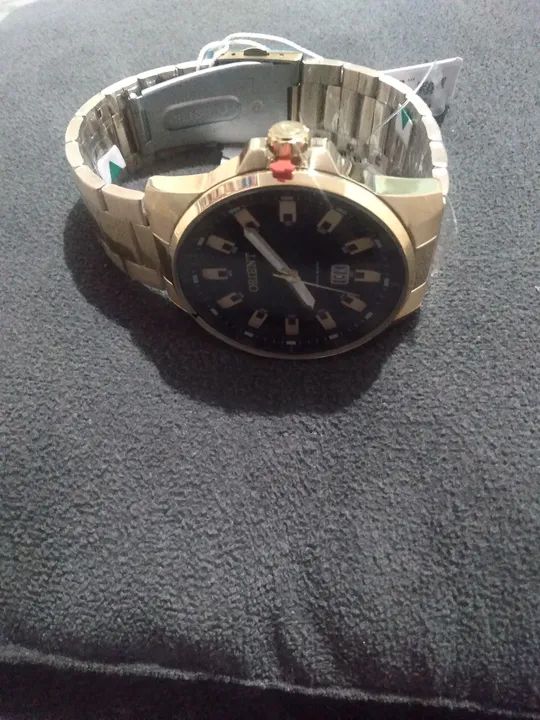 -Relógio Masculino (Dourado) - Foto 2