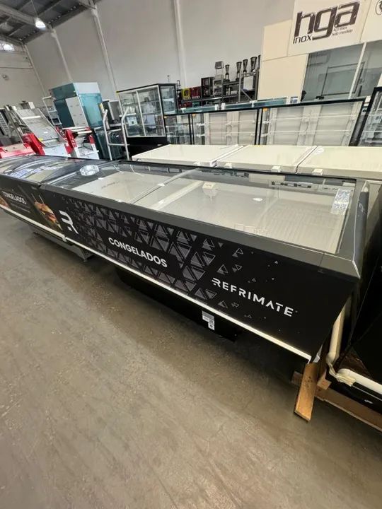 Expositor Ilha Vanguard Top 2000 Vidro semi curvo Nova 