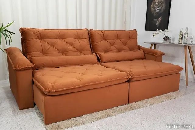 Sofá Retrátil e Reclinável 2,50m Design Holanda  p86