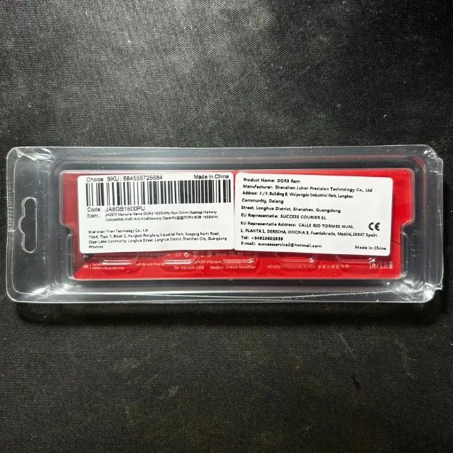  Memória Ram p/ PC Jazer, 8GB, DDR3, 1600Mhz (Novo e Lacrado) - Foto 2