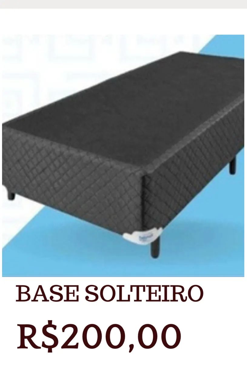 Base cama de solteiro 
