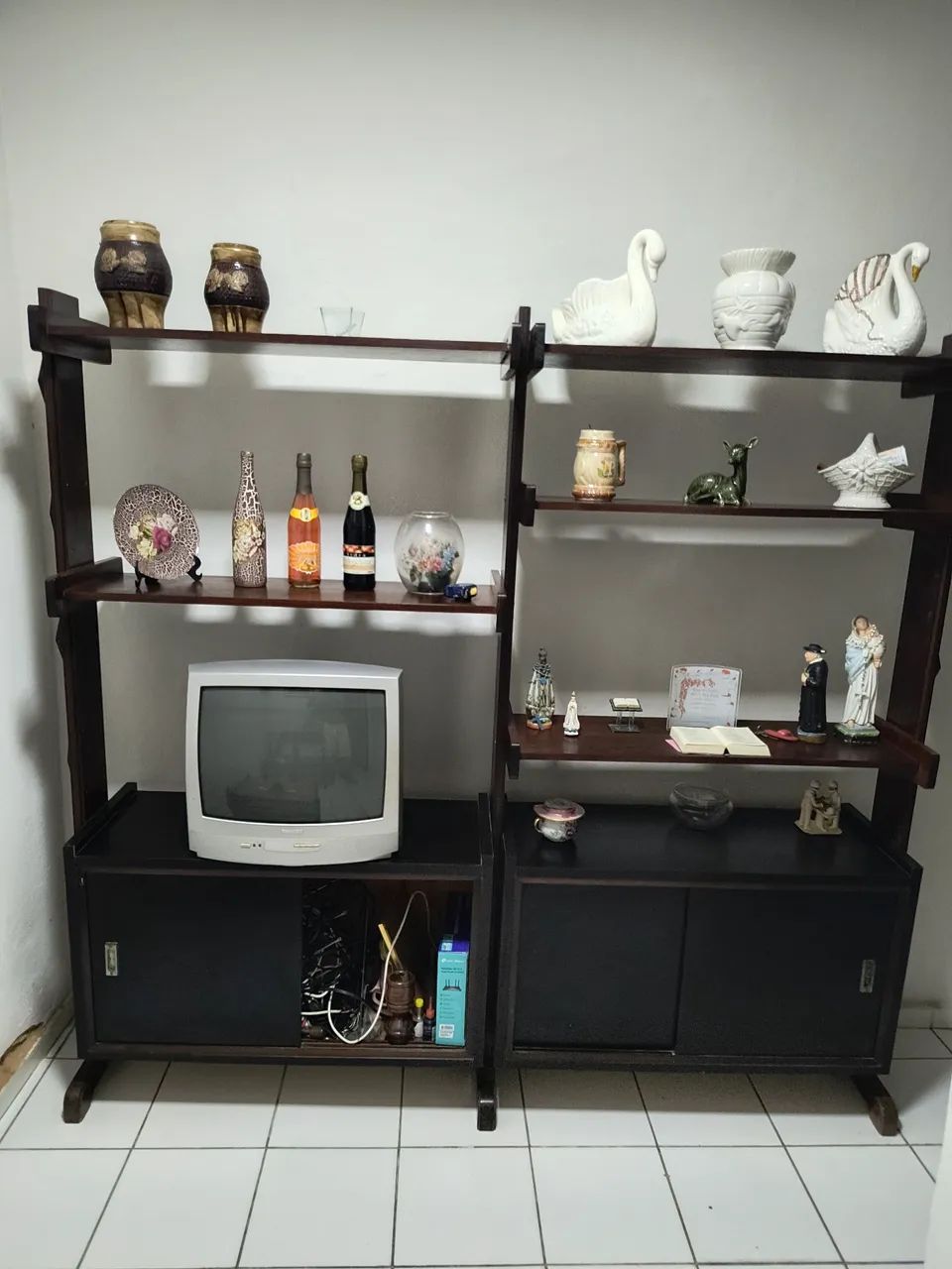 Estante de madeira maciça ipê 64595956581891122