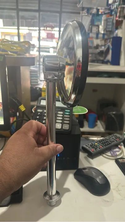 Chuveiro redondo cromado  grande  64640214688897124