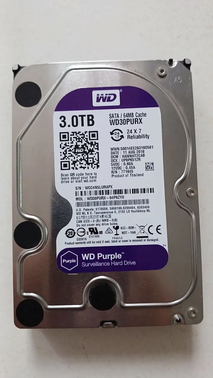 Hd wd Purple 3tb cftv dvr CPU  - Foto 3