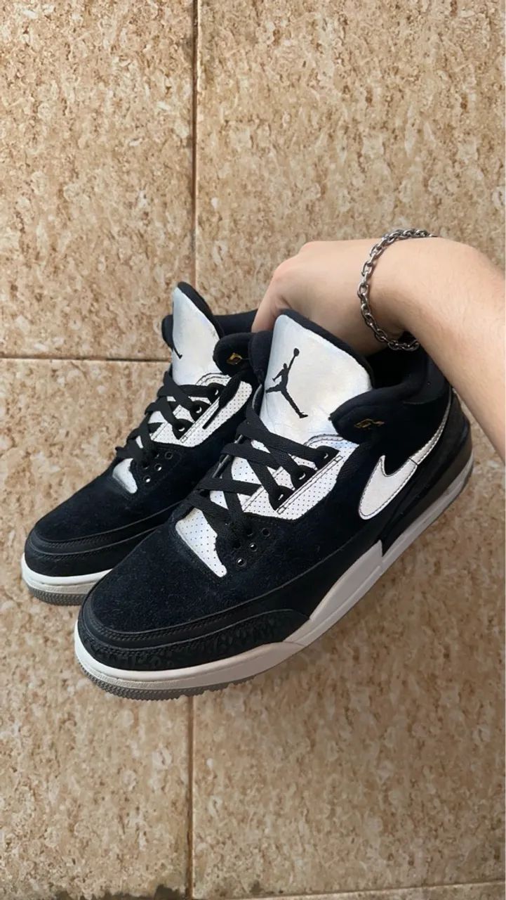 Air Jordan 3 Tinker Hatfield Black Cement Gold - Foto 2