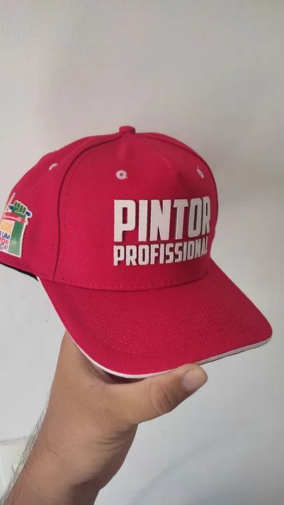 Boné Vermelho Pintor Profissional  - Foto 2