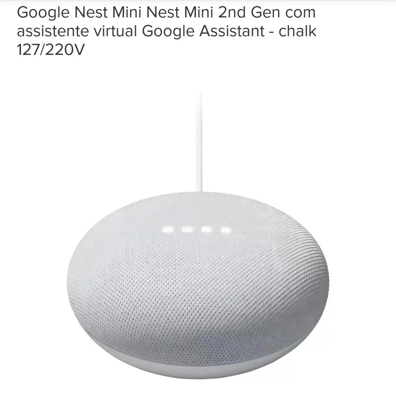 【保障できる】 2ª Mini Nest Google Geração e Conectividade - Chalk - アンプ