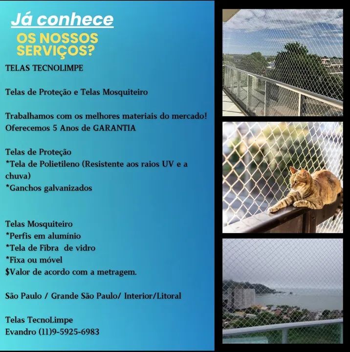 TELAS TECNOLIMPE (Telas de Proteção e Telas Mosquiteiro) - Foto 2