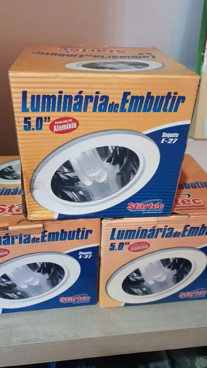 Luminária de Embutir 5.0" Alumínio - Startec