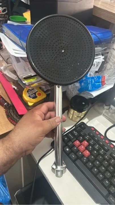 Chuveiro redondo cromado  grande  64640214688897121