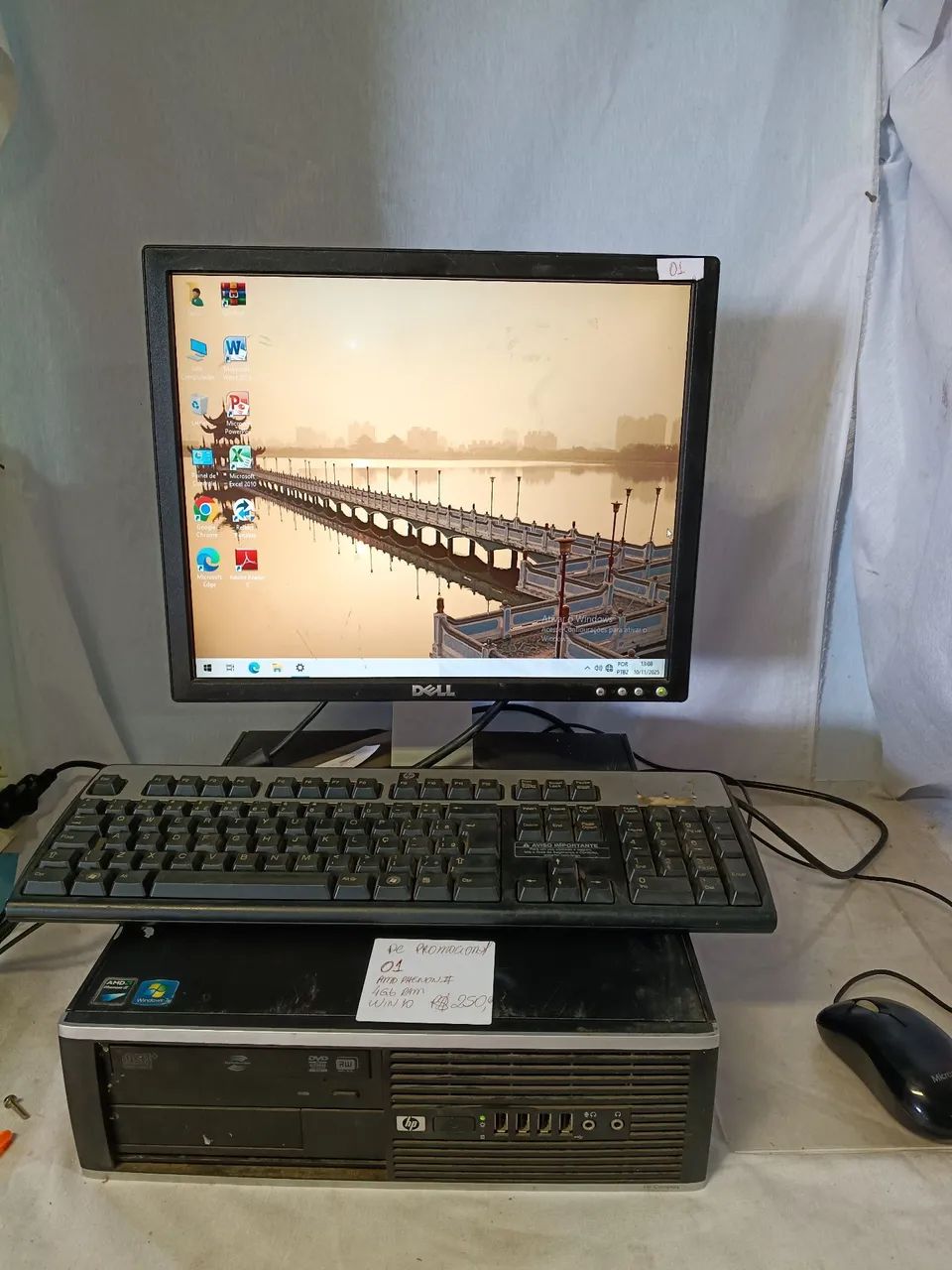 Computador DDR 3 HP completo 