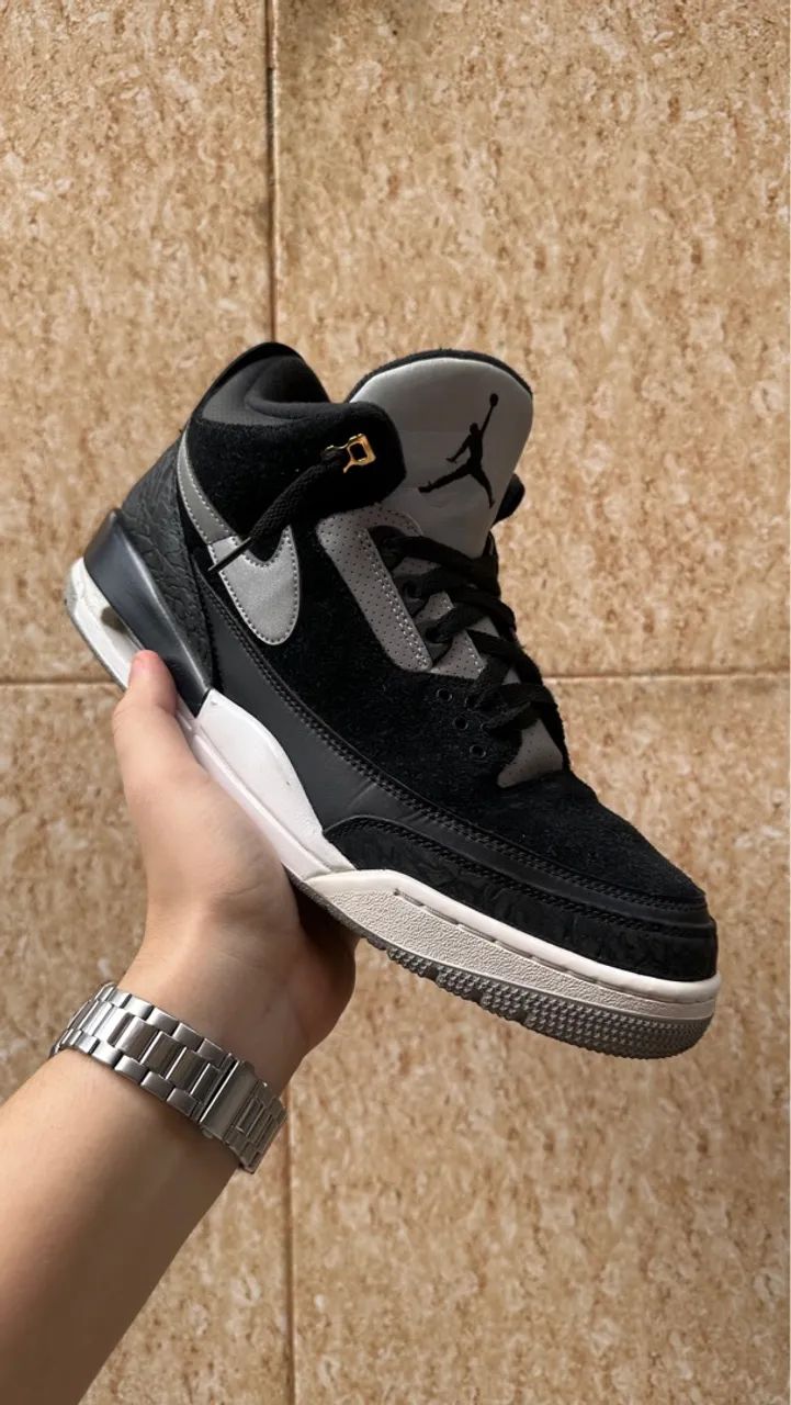 Air Jordan 3 Tinker Hatfield Black Cement Gold