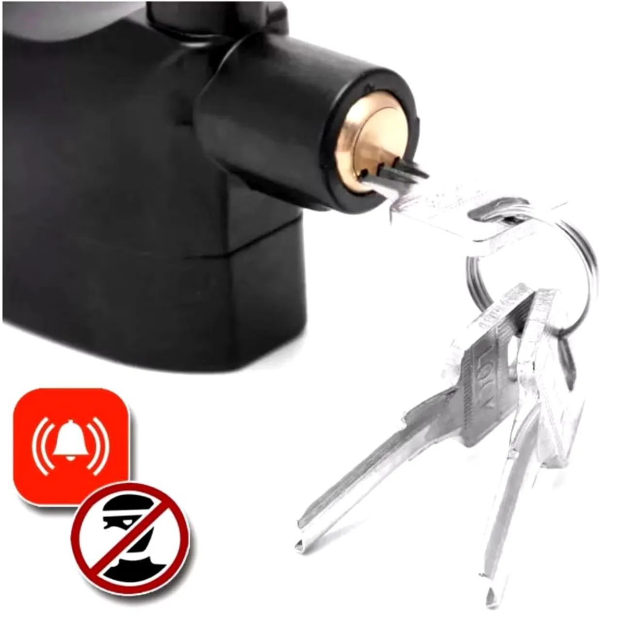 Cadeado de Segurança com Alarme - Novo - Foto 2