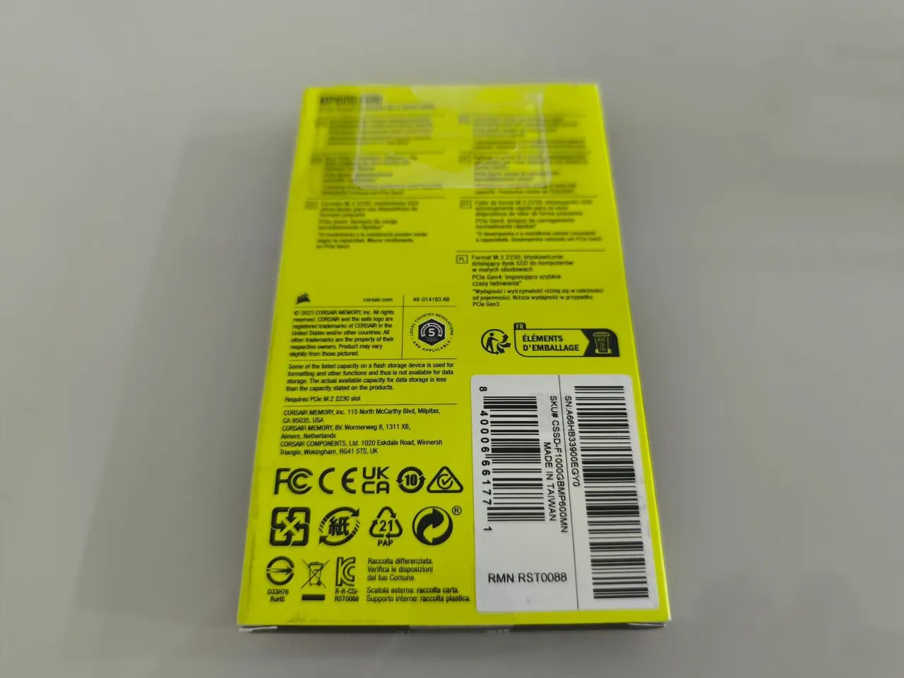 SSD Corsair MP600 Mini 1TB M.2 2230 - Novo - Foto 5