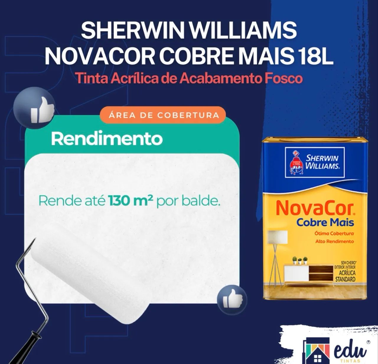 Tinta Novacor Cobre Mais Standard Fosco Exterior, I - Foto 6