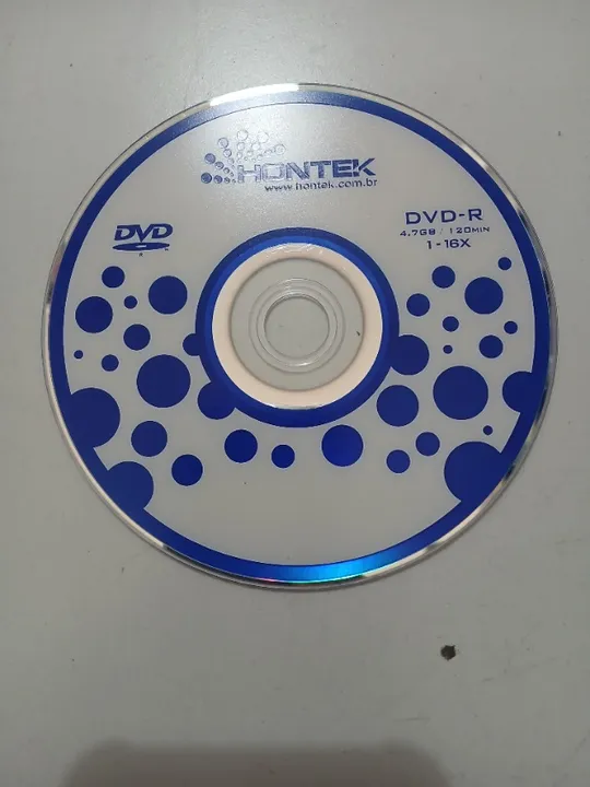 Hontek Dvd-r 4.7gb 120min 16x Com 5 Unidades