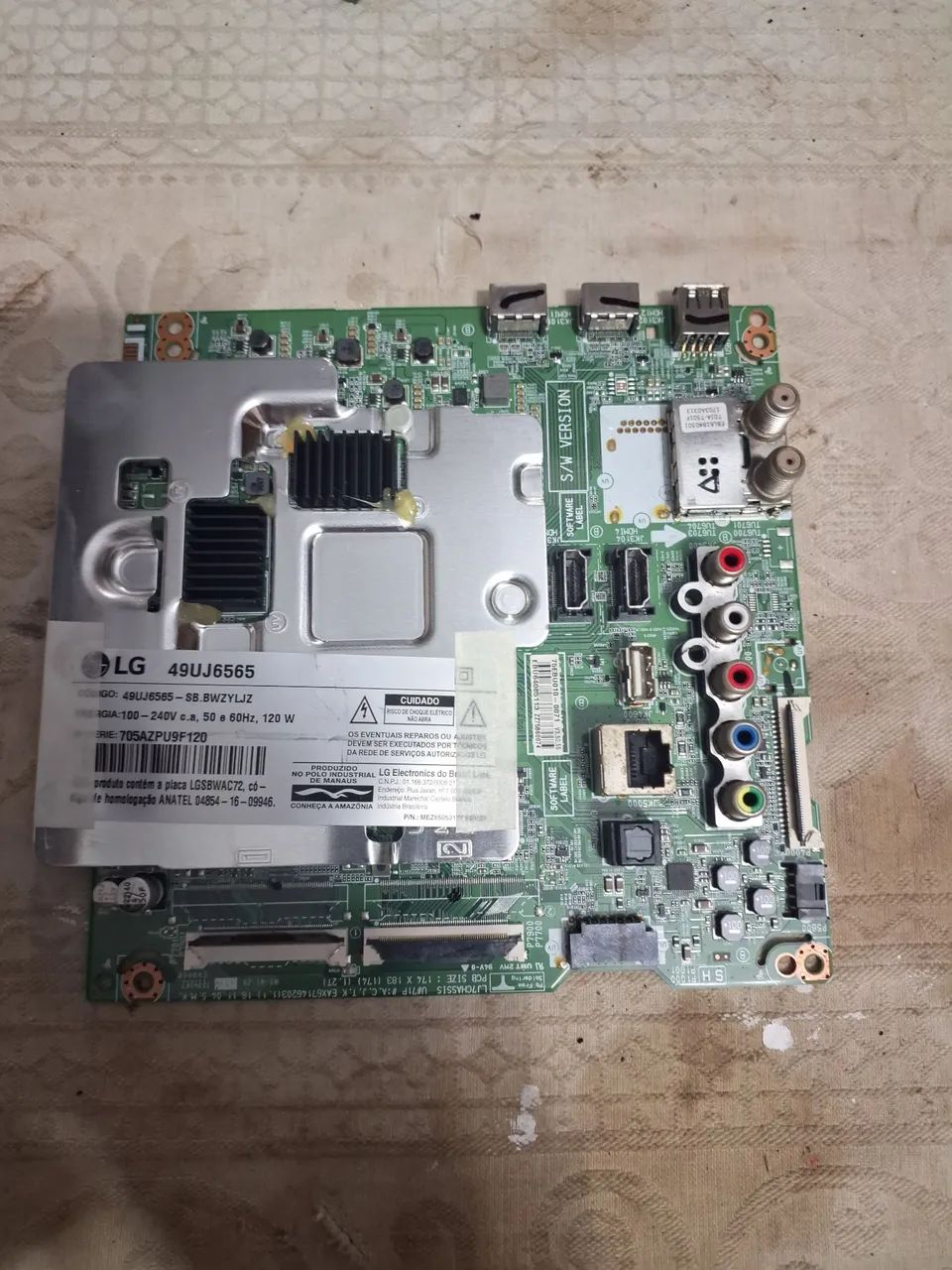 Placa Principal TV LG 49UJ6565