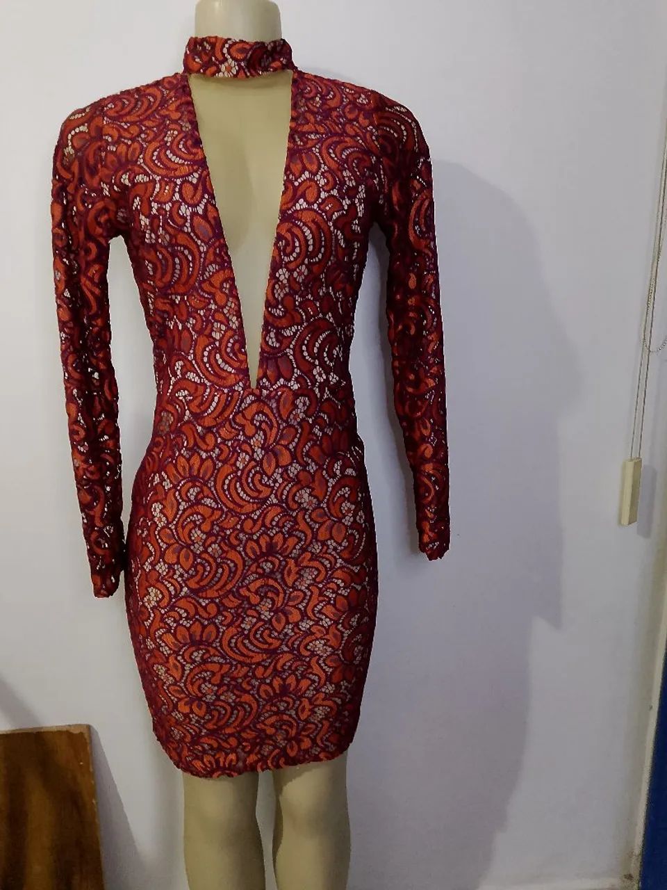 Vestido Vermelho Elegante - Foto 5
