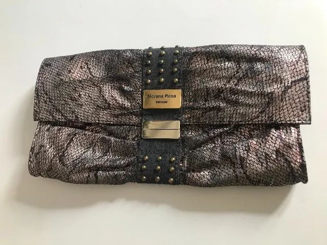 Bolsa De Mão Marrom Estampado Da Marca Morena Rosa 