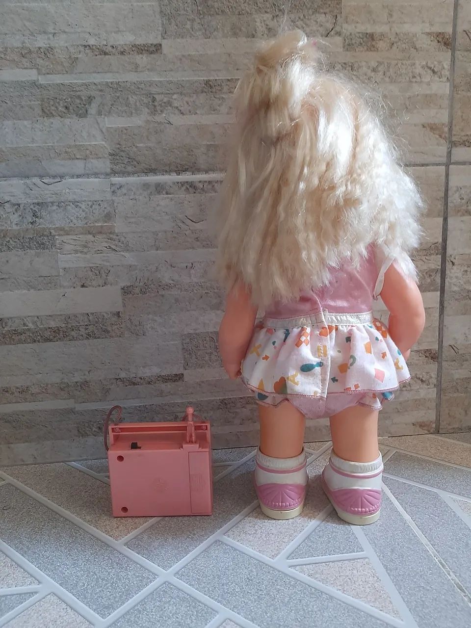 Boneca Rock Star Rockita estrela Vintage com Rádio - Anos 80 - Foto 3