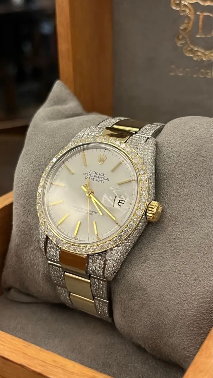 LIQUIDANDO !! ROLEX OURO 18k E DIAMANTES