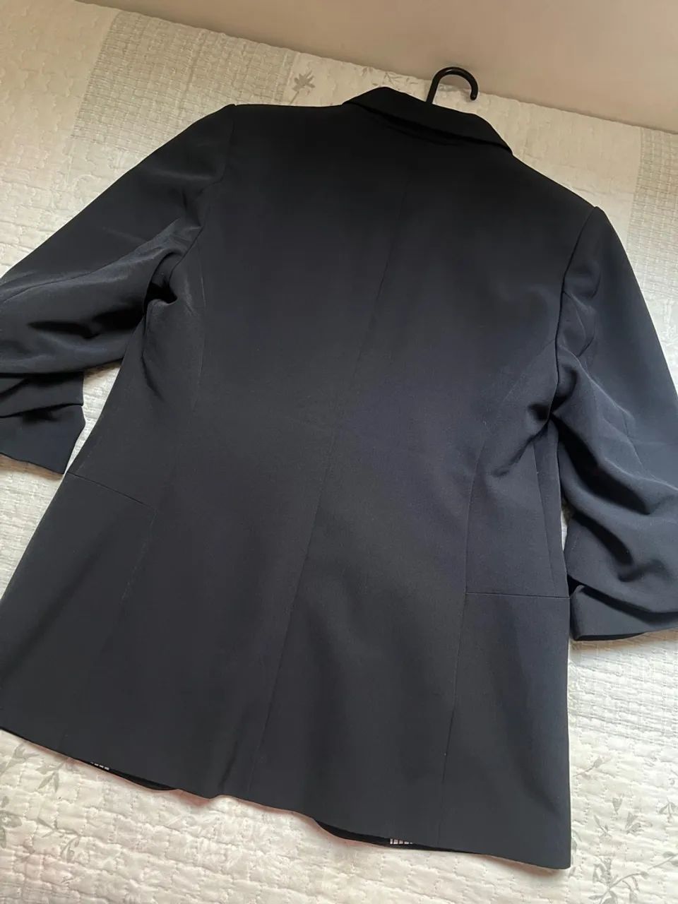 Blazer feminino alongado preto - Foto 2