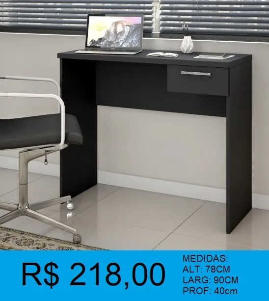 Escrivaninha com 1 gaveta reposição aproveite! - a pronta entrega