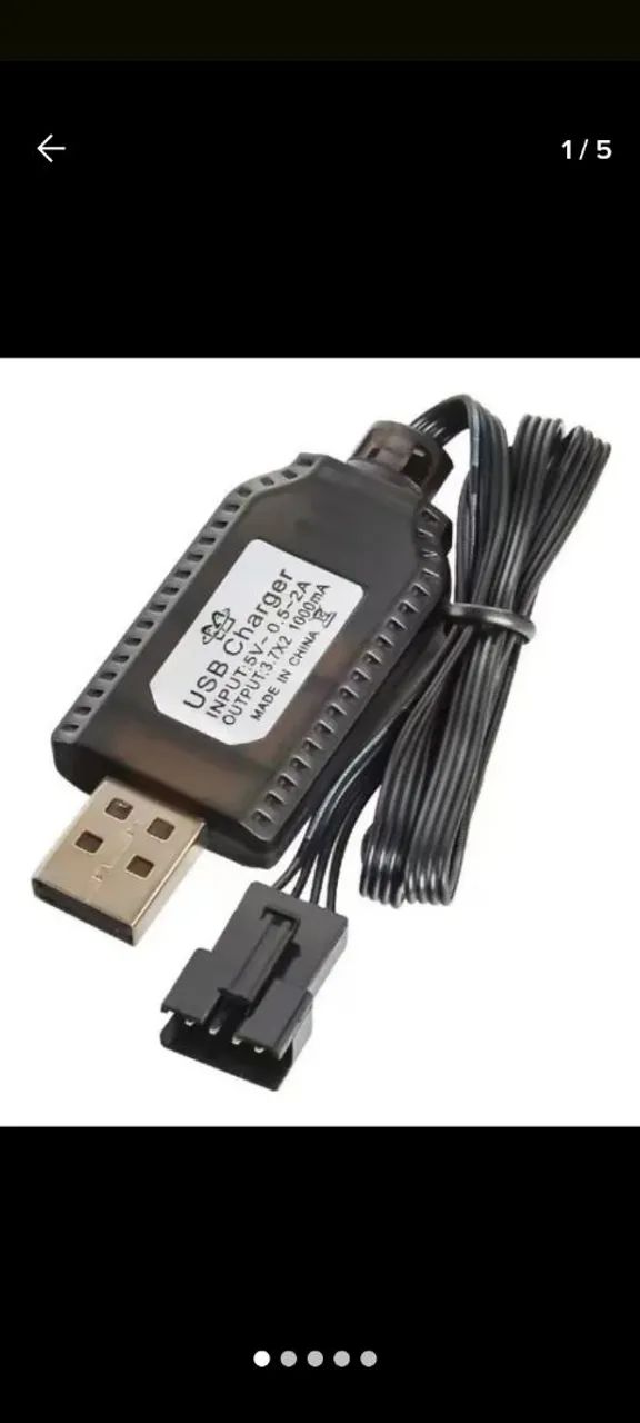 Carregador USB para Dispositivos 4 pinos