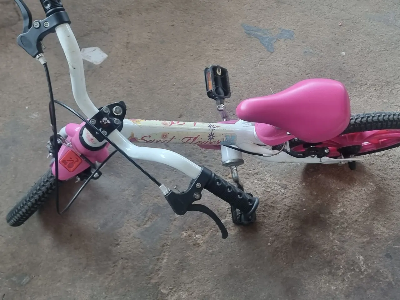 Bicicleta Infantil Rosa Sweet Flower