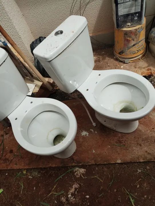  2 Vasos de banheiro com caixa completa 