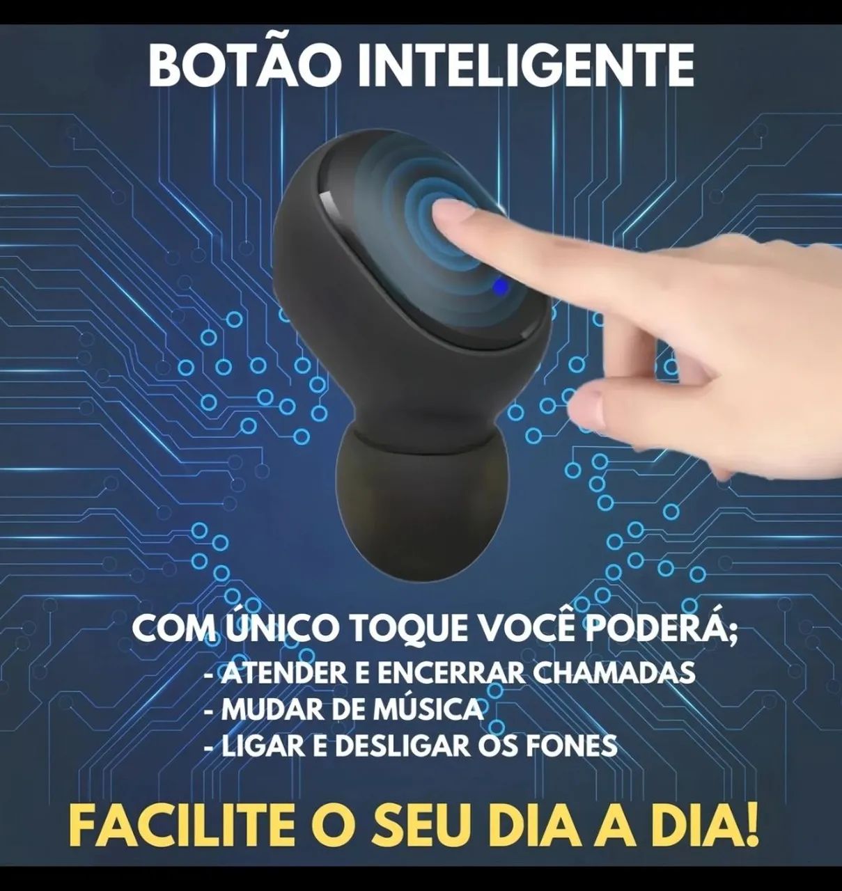 Fone de Ouvido Bluetooth Redmi AirDots Pró Sem Fio Modelo TWS - Foto 5