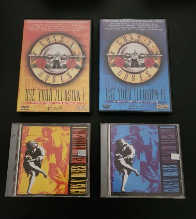 CD + DVD Pack Guns N' Roses Use Your Illusion I&II World Tour 1992