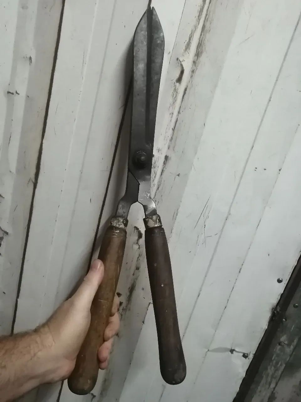 Tesoura de poda corneta solingen antiga