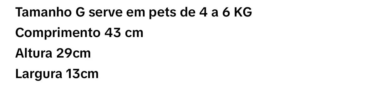 Bolsa de ombro transporte pet - Tamanho G (4-6kg) - Foto 3