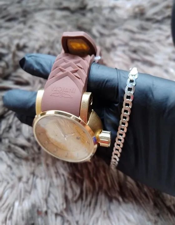 Relógios Femininos Dourados com Pulseiras de Presente - Foto 5