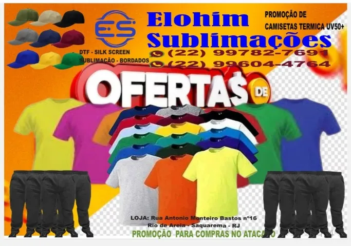 Uniformes, Bordado, Silk-screen, DTF, sublimação, blusa polo, Bonés.