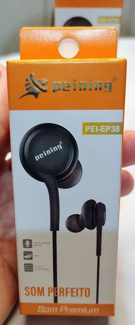 Fone de Ouvido com Fio Peining PEI-EP38 - Novo - Som Premium - Foto 2