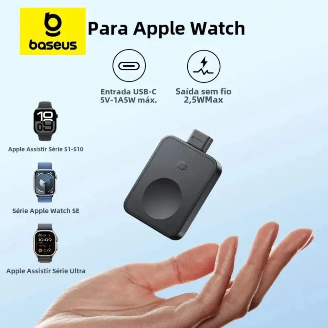 Carregador Magnético Wireless Baseus MagPro para Apple Watch