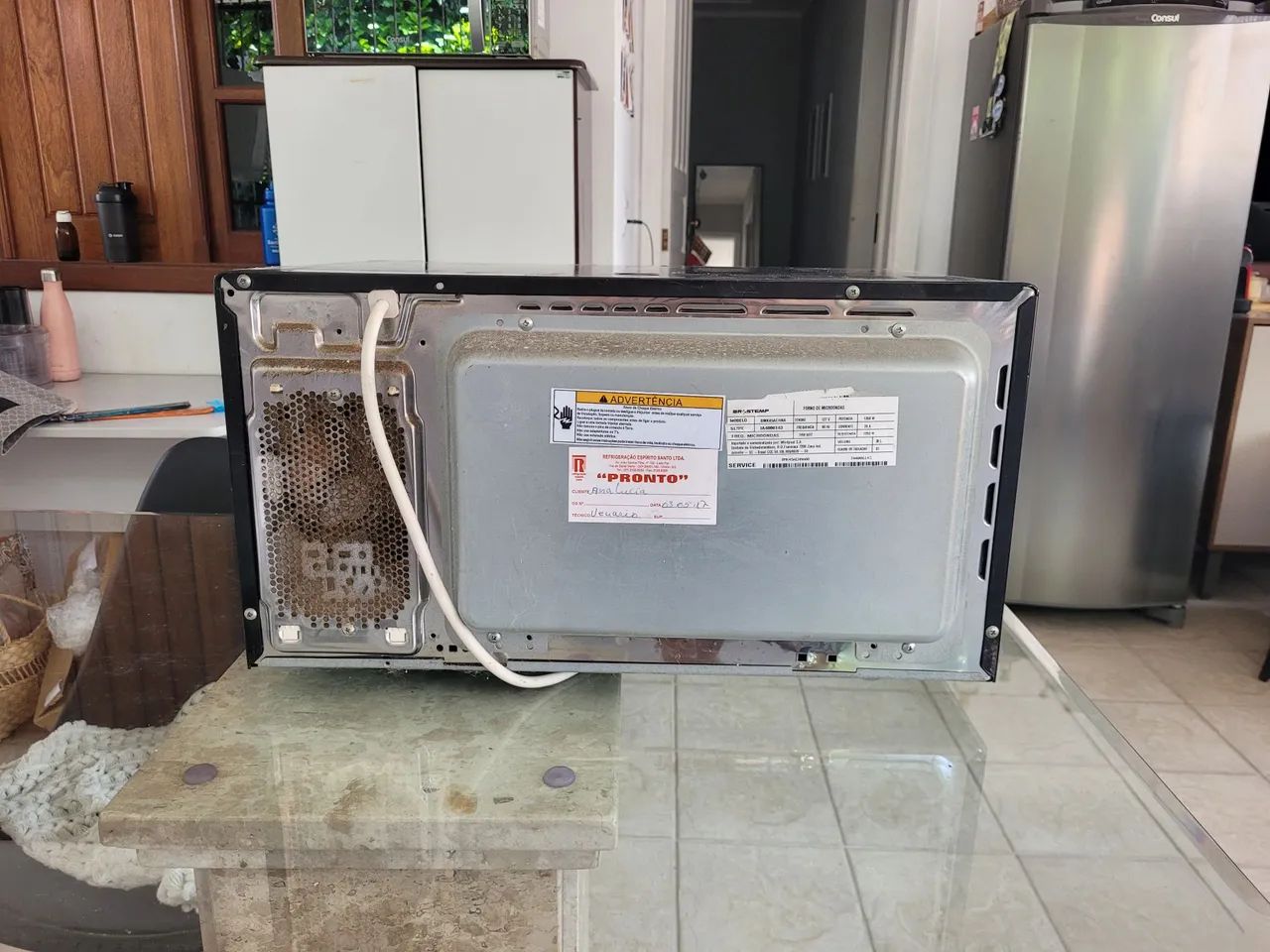 Microondas Brastemp usado 30l - Foto 2