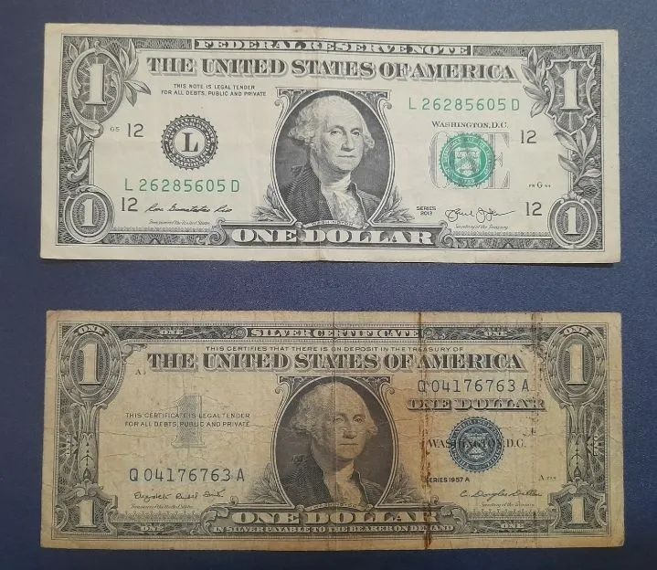 Rare US Dollar Bill with BLUE Seal
