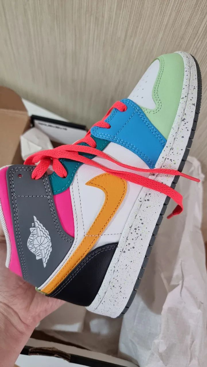 Air Jordan Air Jordan 1 Mid GS Multi-Color - Foto 3