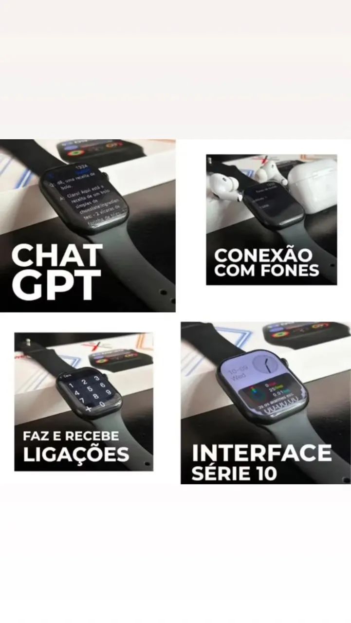 Smartwatch x10 pro branco ! - Foto 2