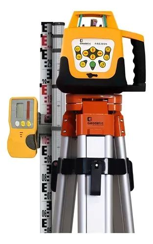 Nível laser giratório tripé e mira 